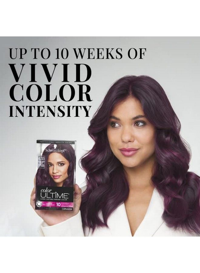Schwarzkopf Color Ultime Hair Color Cream 4.33 Ultra Deep Violet - Image 5