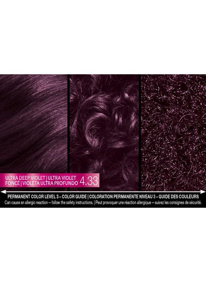 Schwarzkopf Color Ultime Hair Color Cream 4.33 Ultra Deep Violet - Image 4