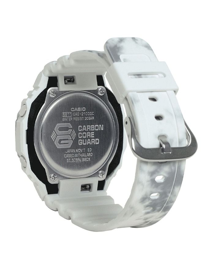 CASIO G-SHOCK Men's Analog & Digital Wrist Watch White GAE2100GC-7ADR - Image 3