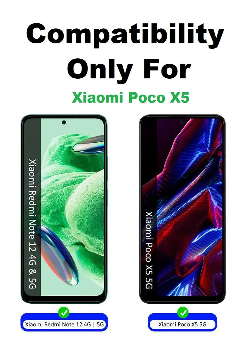 Super واقي شاشة من الزجاج المقوى مضاد للتجسس وخصوصية مصمم لهاتف Xiaomi Poco X5 مع تغطية كاملة للشاشة وخالي من الفقاعات - Image 3