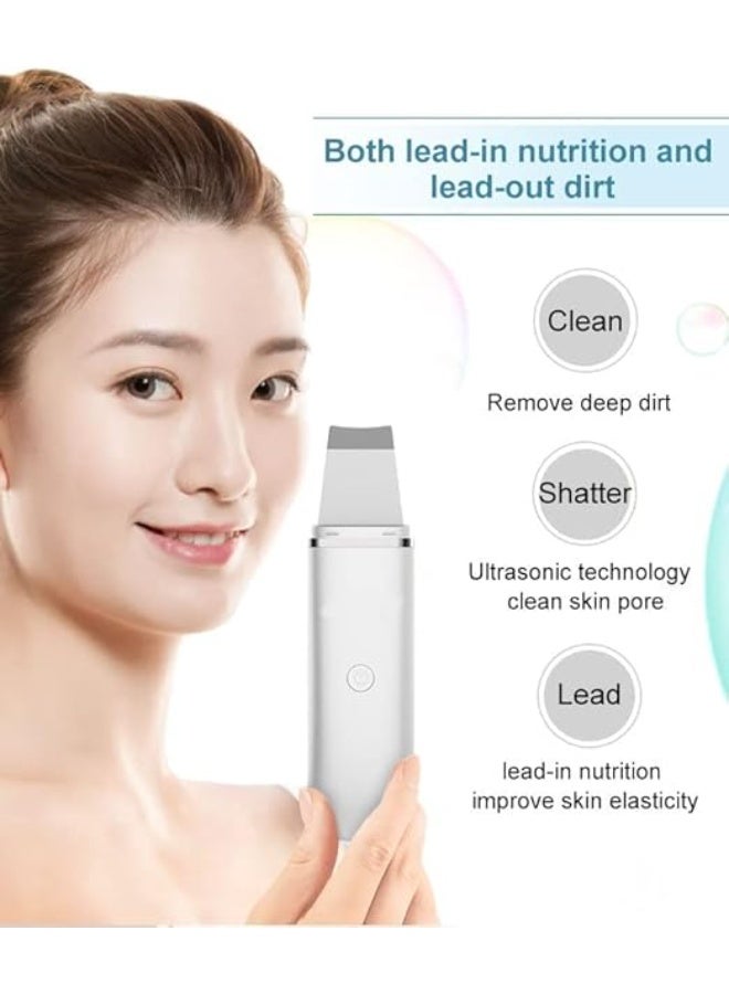 Ultrasound Facial Cleansing Device – Blackhead Removal and Pore Cleansing – White - Image 3