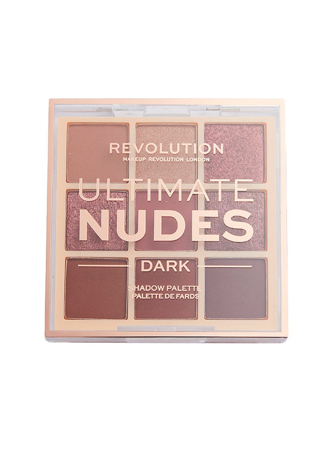 REVOLUTION Makeup Revolution Ultimate Nudes Shadow Palette Dark  - Image 3