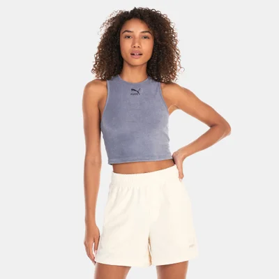 PUMA Women's Classics Towelling Crop Top