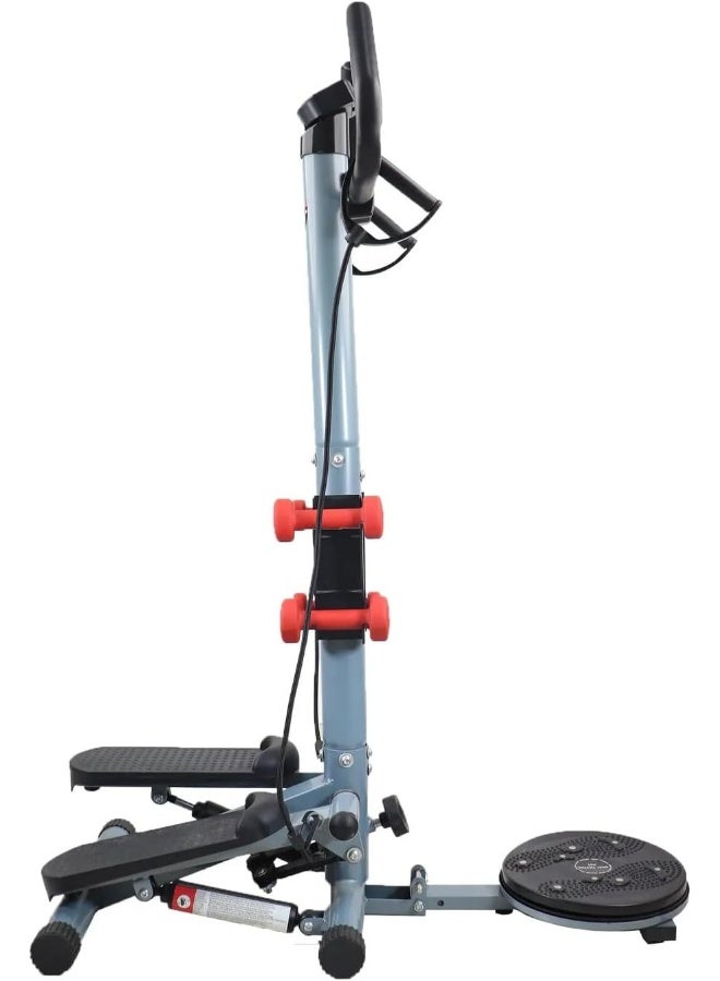 MARSHAL FITNESS 3 In1 Multi Function Stepper With Twister, Handle And Dumbbell Stepper For Exercise