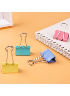 Deli Deli E8553A Binder Clips - 32mm - Assorted Colors  - Image 2