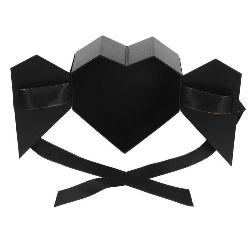 Heart Shaped Gift Box With Ribbon For Flowers Valentine Anniversary Decoration - Image 2