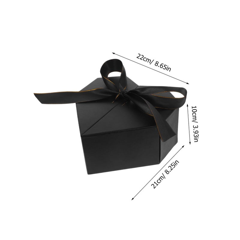 Heart Shaped Gift Box With Ribbon For Flowers Valentine Anniversary Decoration - Image 3
