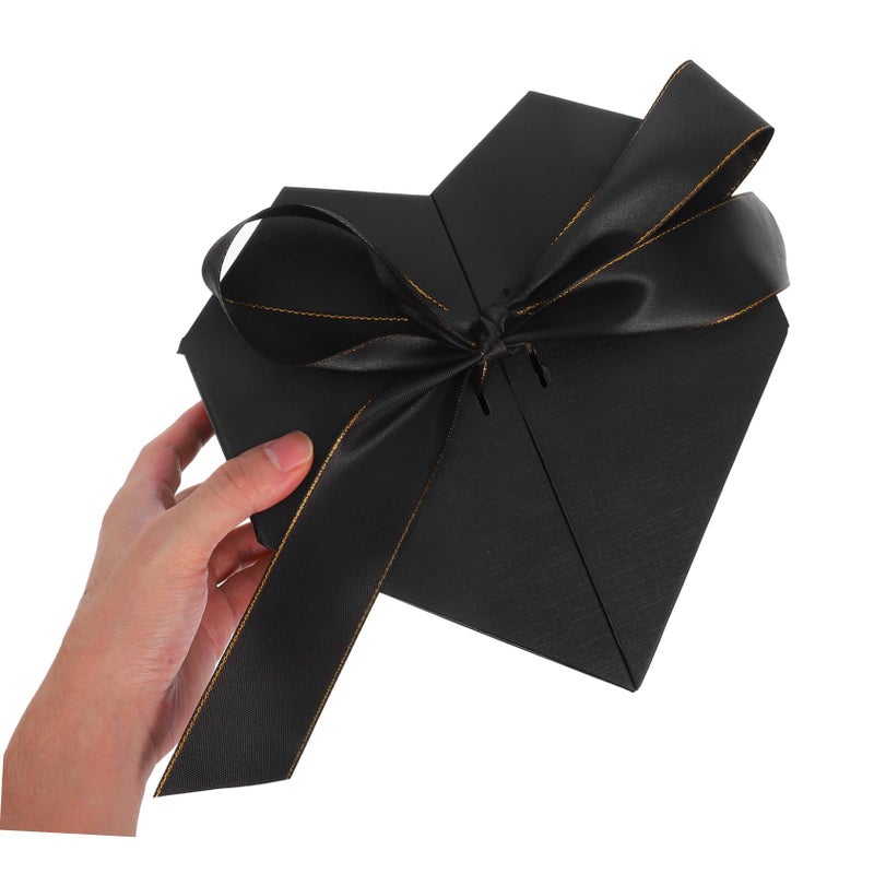 Heart Shaped Gift Box With Ribbon For Flowers Valentine Anniversary Decoration - Image 4