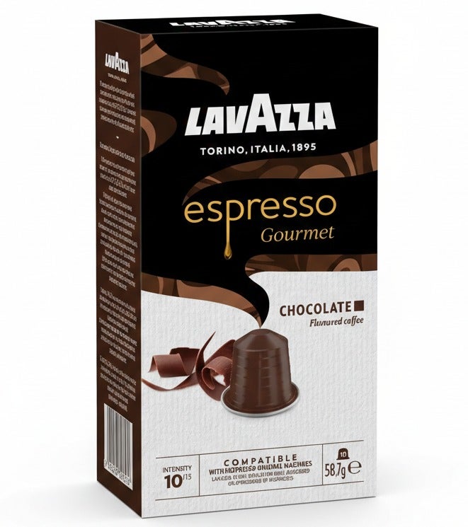 Lavazza Nespresso Compatible Espresso Chocolate 10 Capsules 58.7g - Image 1