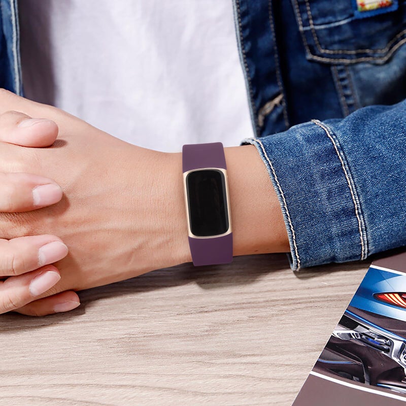 AK Sport Band Compatible with Fitbit Charge 6 Bands/Fitbit Charge 5 Bands Women Men, Classic Soft Replacement Straps Wristbands for Fitbit Charge 6/5 Advanced Fitness & Health Tracker (Purple,Large) - Image 5