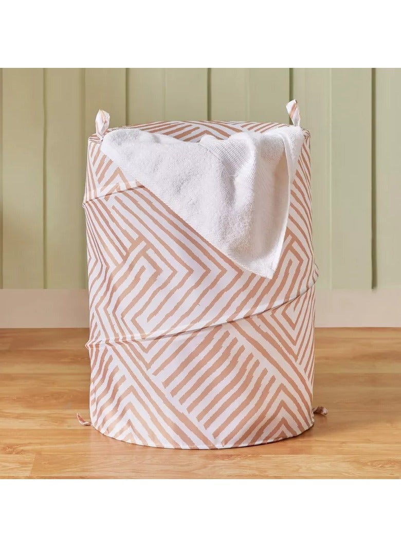 Home Box Ella Printed Laundry Hamper - 42x55 cm - Image 1