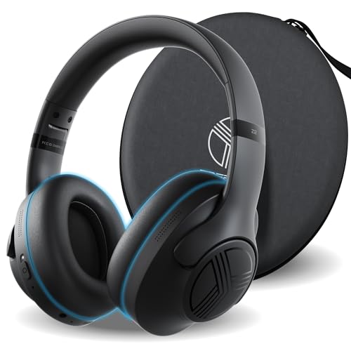 TREBLAB Z2 Hybrid Active Noise Cancelling Workout Headphones - Signature-HD Sound, Deep Bass, 58H Battery, Comfortable, Foldable Over Ear Bluetooth Headphones Wireless w/Mic for Calls, for Gym, Sport - Image 1