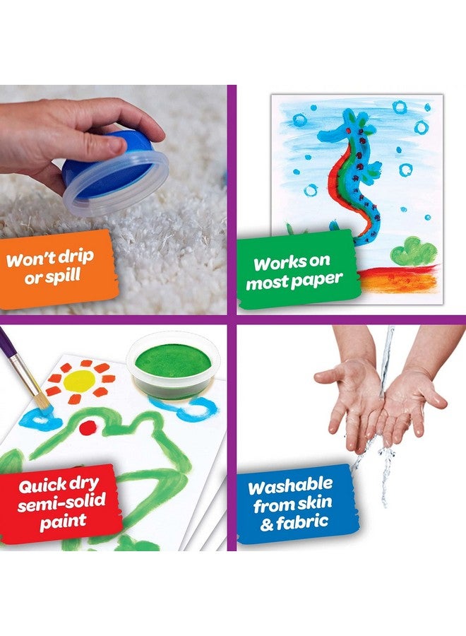 Crayola Spill Proof Paint Set, Washable Paint for Kids, Ages 3, 4, 5, 6 - Image 3