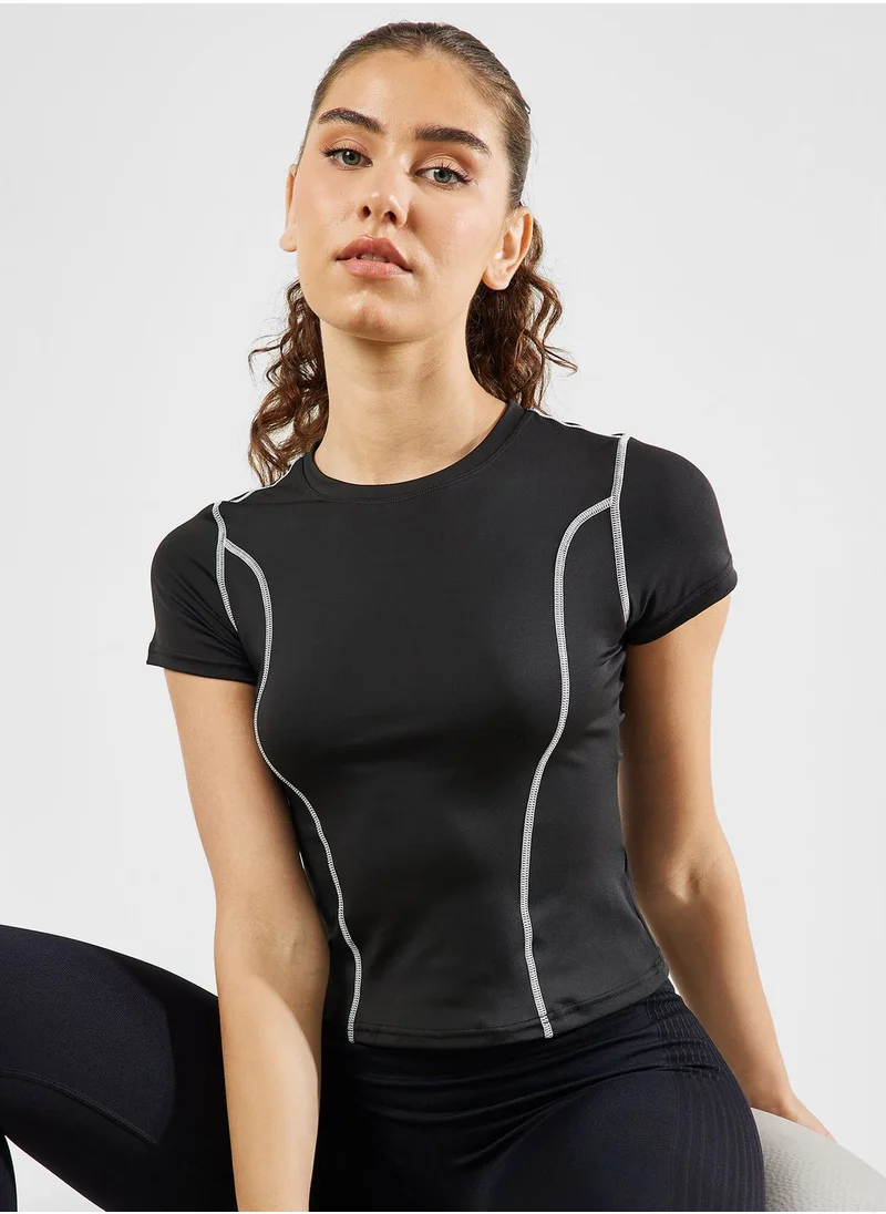 FRWD Contrast Stitch Detail T-Shirt