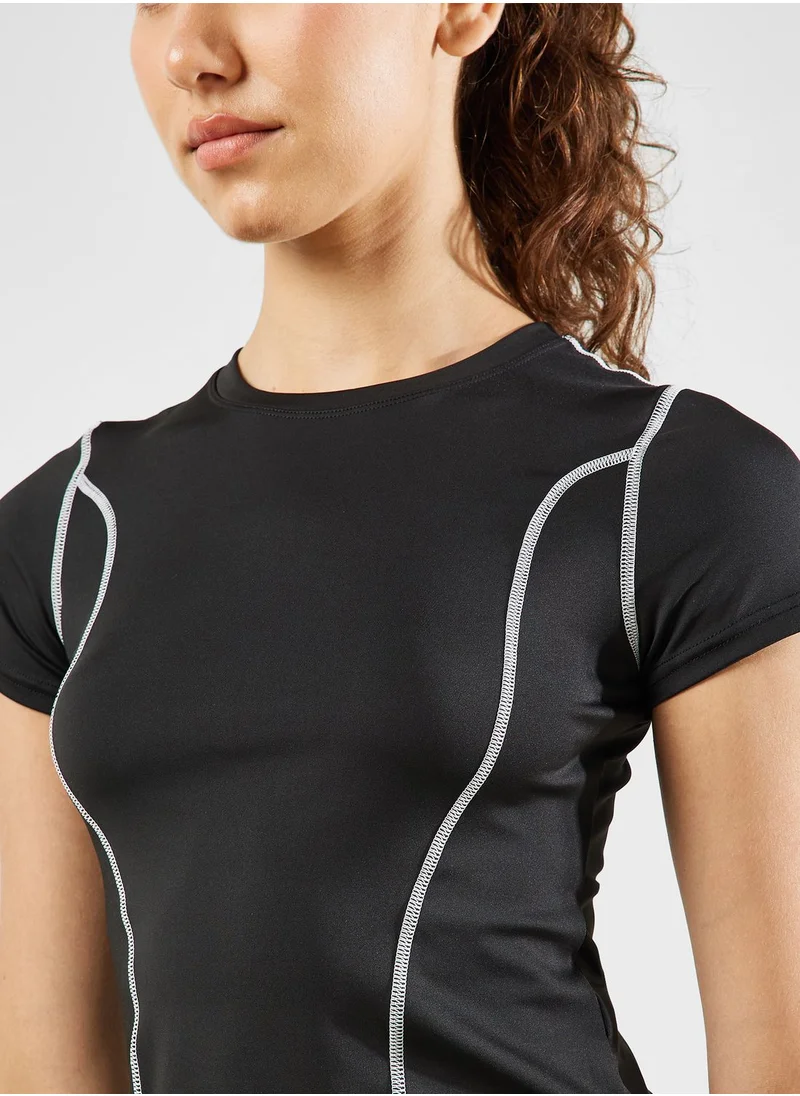 FRWD Contrast Stitch Detail T-Shirt