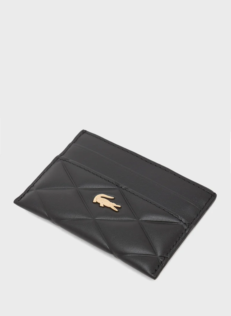 LACOSTE Logo Qulited Cardholder