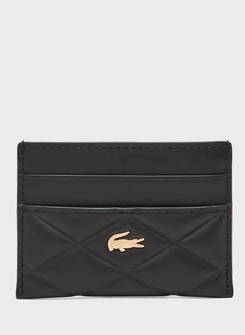 LACOSTE Logo Qulited Cardholder