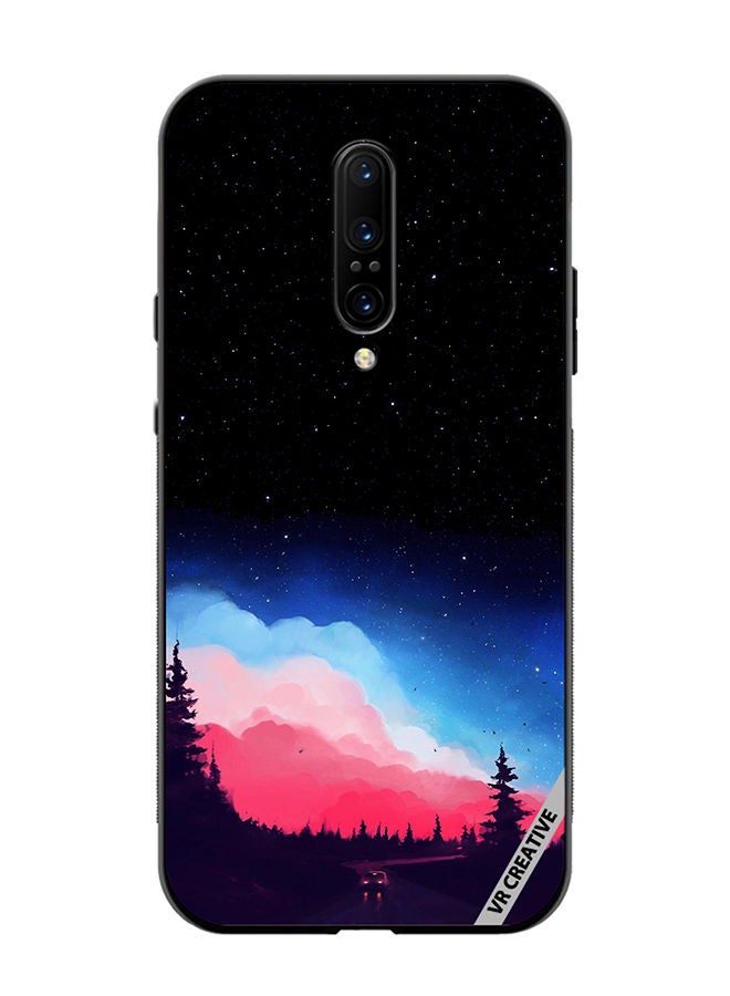 VR CREATIVE Protective Case Cover For OnePlus 7 Pro Vibrant Cloud Design Multicolour - Image 1