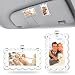 CZMZHFC 2 Pcs Car Visor Photo ClipAcrylic Transparent Car Sunshade Picture Frame with Magnetic ClipsPersonalized Memorial Presents for Mother Dad FriendsWaveEdge Visor Clip Photo Frame 236 354 inch - Image 2