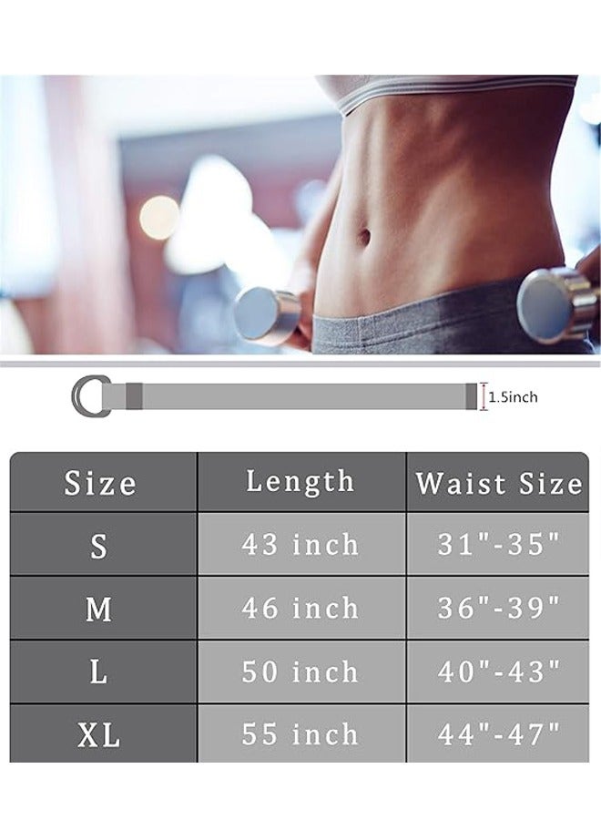 HY 2 Pcs Canvas Belt, Double D-ring Web Belt for Men Women Casual Adjustable Outdoor Sports Soft, Comfortable and Durable Quality Canvas (Black+Khaki) - Image 4