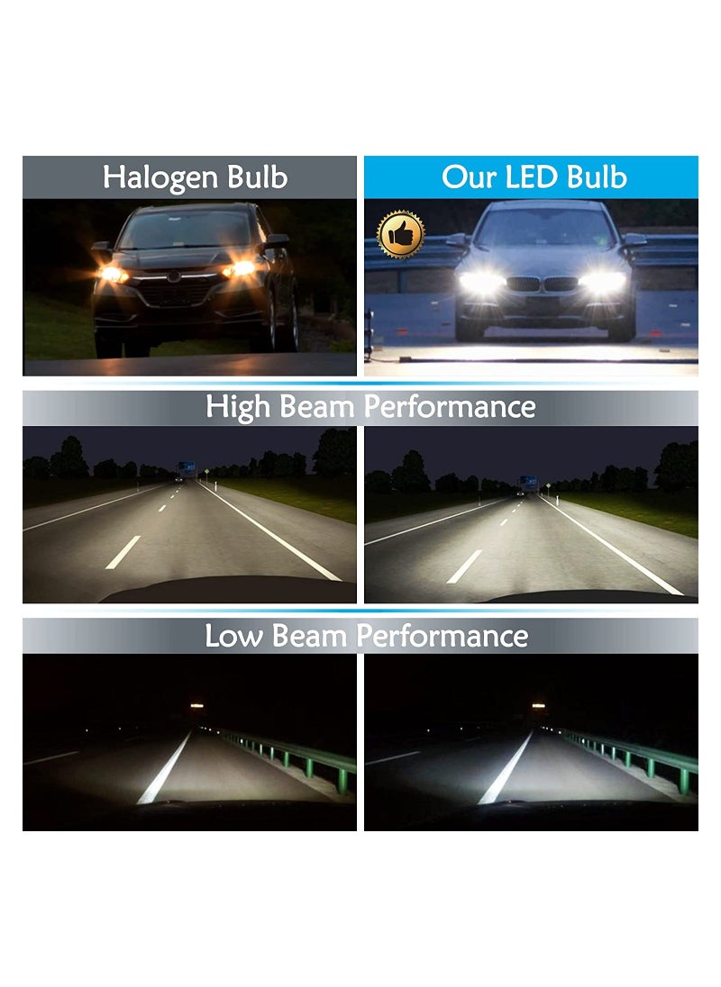 Generic 4PCS H11 Halogen Bulb, Low Beam Headlight Fog Light Replacement High Brightness Bulb 150% Enhanced Illumination Durable Halogen Headlamp Night Driving Safety for Standard 711 55W Bulb  - Image 5