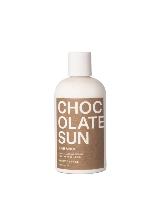 Chocolate Sun كريم تان الوجه والجسم كاكاو لايت (لأصحاب البشرة الفاتحة إلى المتوسطة) - Image 1