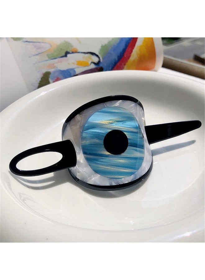 QTMY Acetate Evil Eye Hair Slide Hairpin Hair Stick Clips Creative Hair Barrette Hair Pin Hair Accessories For Women Girlsblack - Image 3