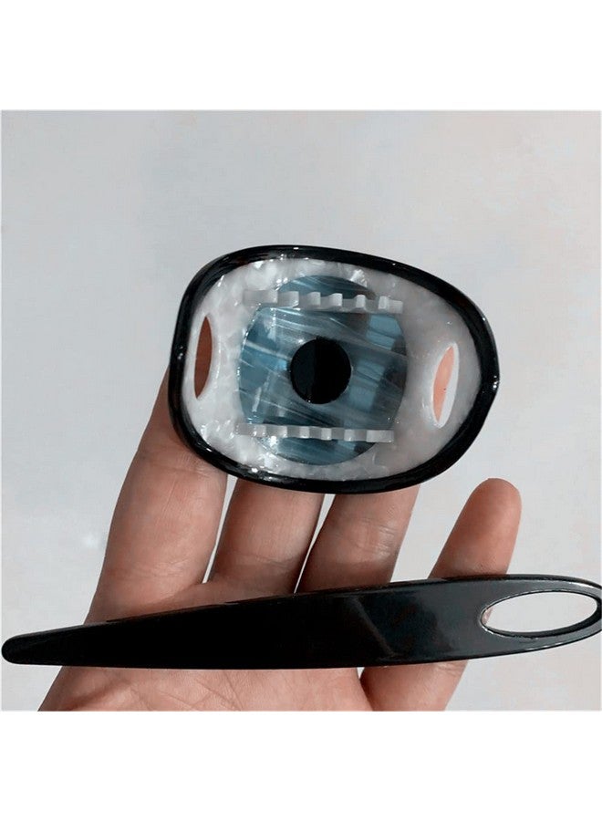 QTMY Acetate Evil Eye Hair Slide Hairpin Hair Stick Clips Creative Hair Barrette Hair Pin Hair Accessories For Women Girlsblack - Image 5