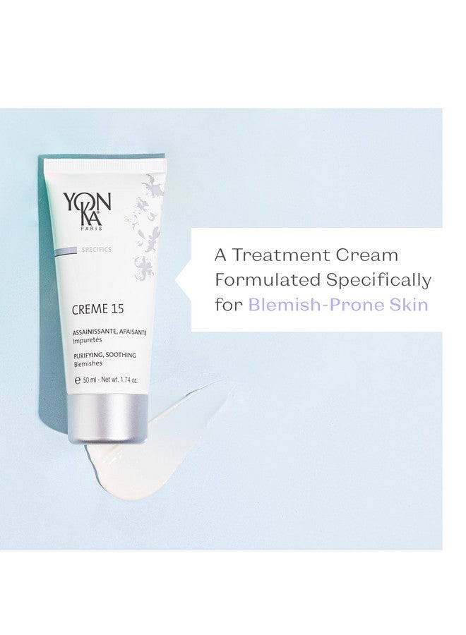 Yonka Yonka Specifics Creme 15 (50Ml) Acne Treatment Cream To Purify And Balance Blemish Prone Skin Soothe Irritation With Chamomile Parabenfree - Image 2