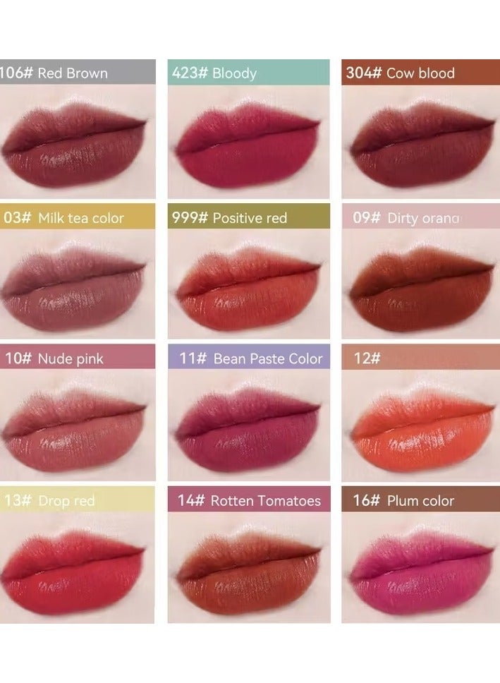 Juliapop 12pcs mini Capsule Lipstick Set – Long-Lasting Colorful Matte Lipsticks, Waterproof, Velvet Matte Finish, All-Day Wear Portable Travel Size Lipstick Gift Set for Women - Image 2