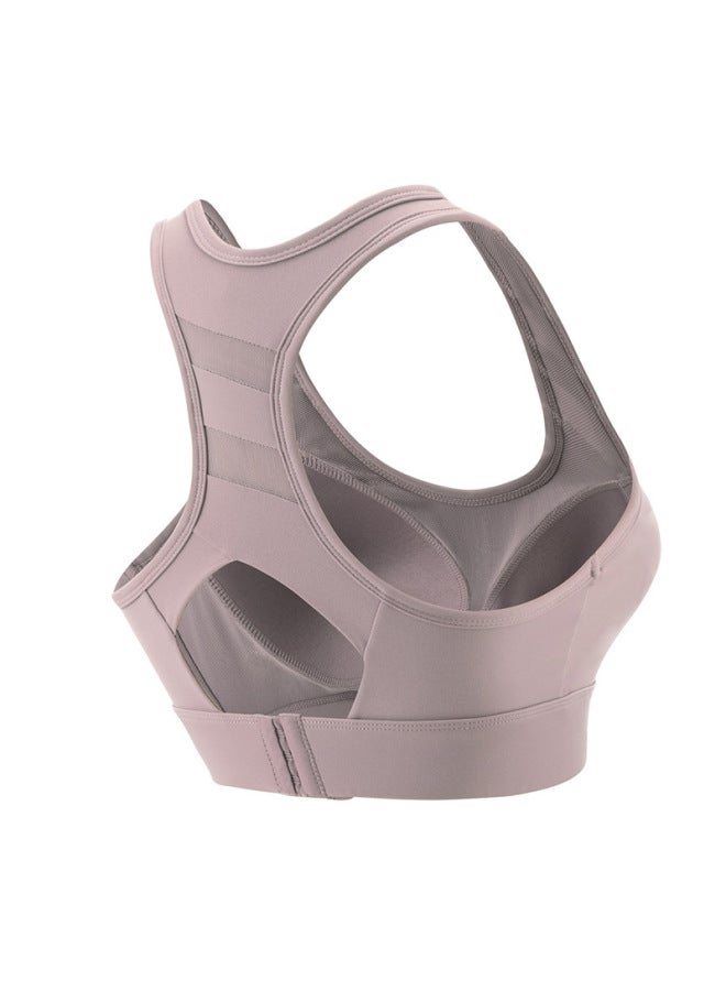 All-in-one High-strength Shock-proof Sports Bra, Spring And Autumn Thin Style, Women's Small Chest, Beautiful Back, Fixed Cup, Push-up Sports Bra