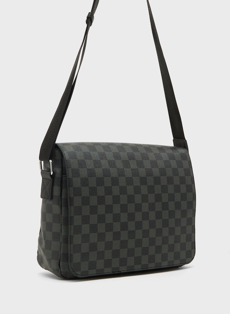 Robert Wood Casual Printed Crossbody Bag - Image 3