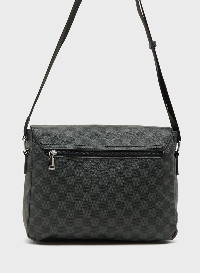 Robert Wood Casual Printed Crossbody Bag - Image 2