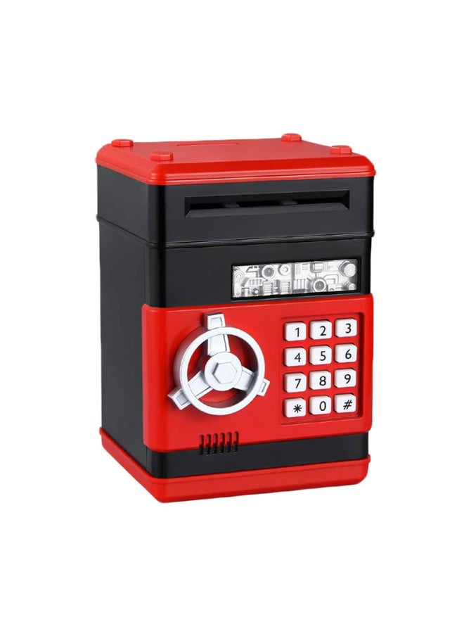 Generic Password Piggy Bank ATM Deposit Machine Children's Deposit Large Safe Automatic Eating Money Sucking Roll Money Piggy Bank-Dimensions:No. 6 Black Silver  - Image 5