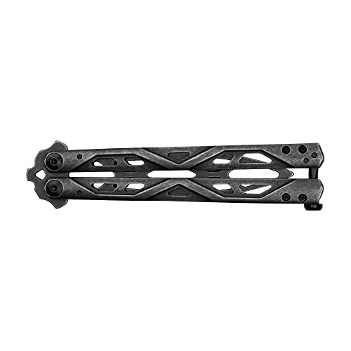 Kershaw Balanza Flipping Butterfly Trainer Knife, BlackWash Design, 4.3 Inch Rounded Stainless Steel Drop Point Blade, EDC Knife with Manual Opening, Butterfly Pocket Knife for Men and Women - Image 5