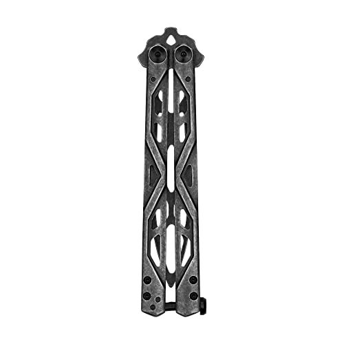 Kershaw Balanza Flipping Butterfly Trainer Knife, BlackWash Design, 4.3 Inch Rounded Stainless Steel Drop Point Blade, EDC Knife with Manual Opening, Butterfly Pocket Knife for Men and Women - Image 4