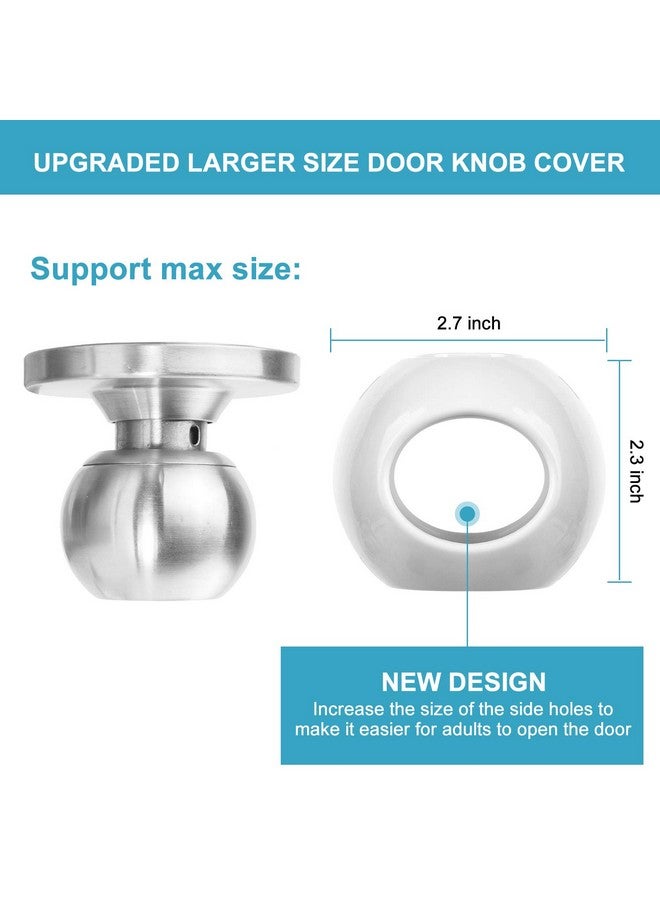 GRENFU Door Knob Safety Cover for Kids (4 Pack) New Shape & Structure Design Child Door Knob Covers Prevent Children from Opening Doors Baby Safety Door Knob Locks Fit Most Knobs - Image 3