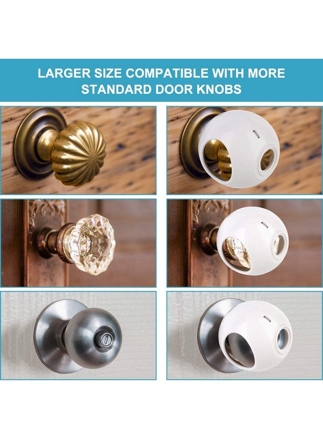GRENFU Door Knob Safety Cover for Kids (4 Pack) New Shape & Structure Design Child Door Knob Covers Prevent Children from Opening Doors Baby Safety Door Knob Locks Fit Most Knobs - Image 4