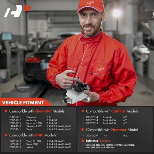 A-Premium Power Steering Pump, with Reservoir, Compatible with Chevrolet & GMC & Cadillac & Hummer - 1996-2014 - Silverado 1500, Suburban 1500, Escalade, Cheyenne, Avalanche 1500, Sierra 1500, Yukon - Image 2