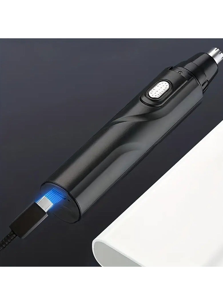 ORiTi Men's Ear And Nose Trimmer Rechargeable USB Electric Nose Hair Trimmer Suitable For men - Painless Eyebrow And Facial Hair Removal Nose Trimmer  - Image 5