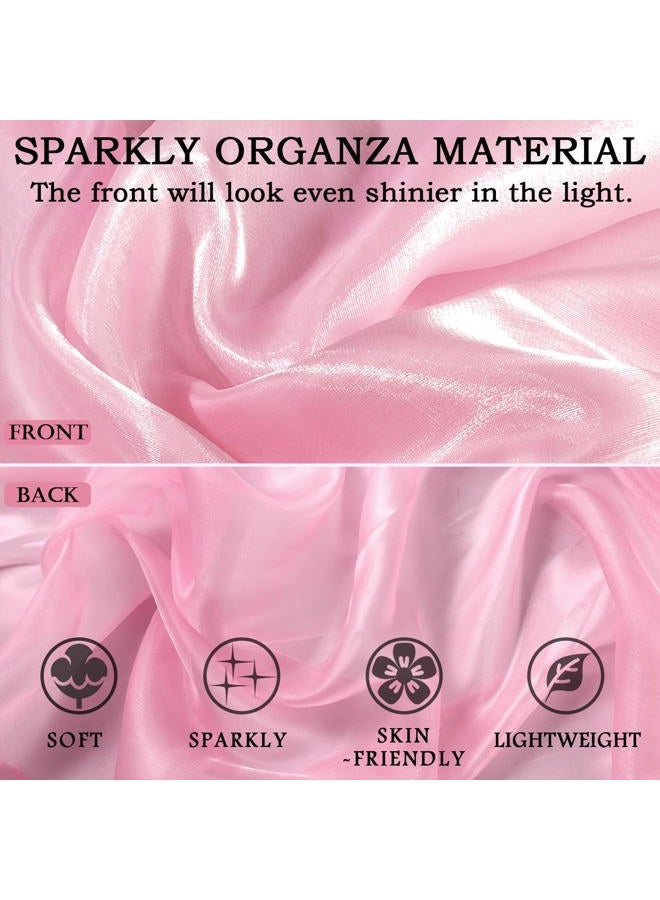 Ladiery Silky Shawls and Wraps for Evening Dresses: Women Sheer Soft Bridesmaid Wedding Formal Party Organza Shawl - Image 2