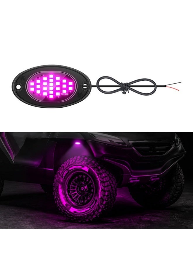 MUNTAQI 12V LED Chassis Lights for Cars - Off-Road Jeep Wrangler Underbody Upgrade Lights, Mesh Lights, Ambient Lights (Set of 4) - Image 1