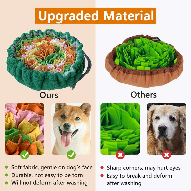 SCHITEC Snuffle Mat for Dogs, Interactive Foraging Puzzle Blanket, Nosework Feeding Bowl Sniffing Pad for Cats Puppies Small Medium Pets - Image 2