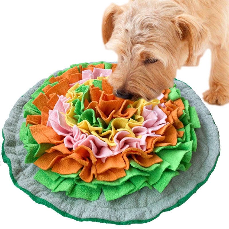 SCHITEC Snuffle Mat for Dogs, Interactive Foraging Puzzle Blanket, Nosework Feeding Bowl Sniffing Pad for Cats Puppies Small Medium Pets - Image 1
