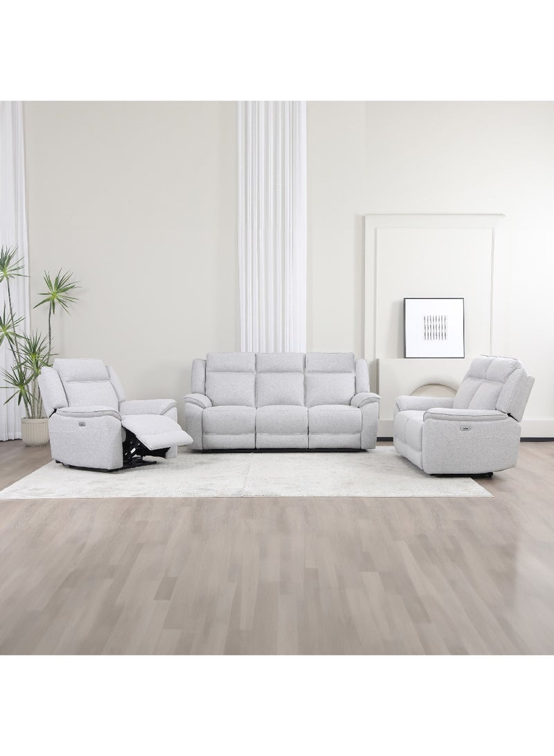 Home Box Orem Power 3-Seater Fabric Recliner Sofa 97 x 103 x 205 cm - Image 2