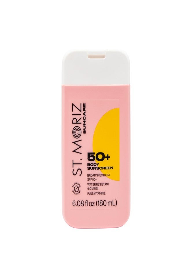 St. Moriz St Moriz Suncare SPF - Sunscreen - Broad Spectrum Protection Water Resistant Sunscreen Moisturizing Lotion + Vitamin E - Oxybenzone & Octinoxate Free - Vegan - Body, 50, Sun Protection Factor (SPF) - Image 1