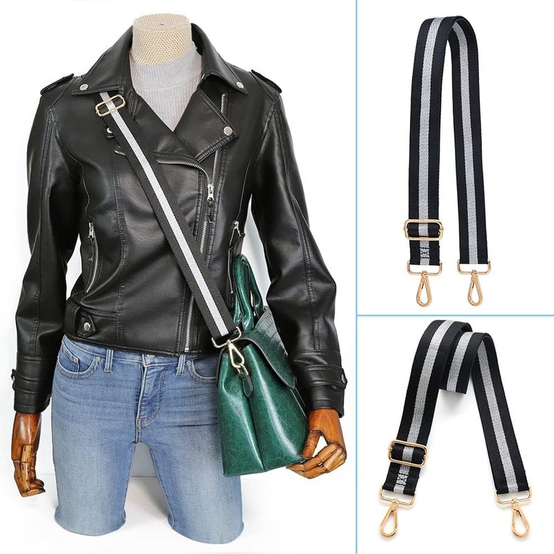 Kolti Purse Strap Replacement Crossbody Handbag Stripe Wide Adjustable - Image 4
