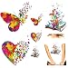 Lockban Colorful Butterfly Iron on Patches Heat Transfer Stickers 6Pcs Cute Flying Butterfly Iron on Transfer Decals for TShirt Jeans Backpacks Hat Clothing DIY Decoration Applique - Image 2
