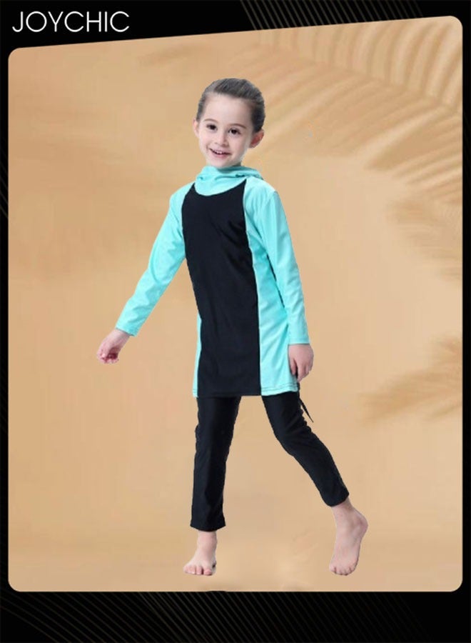 Joychic Girls Muslim Modest Summer Long Sleeve Full Coverage Sun Protection Swimwear Quick-drying and Breathable Beach Wear - Image 3