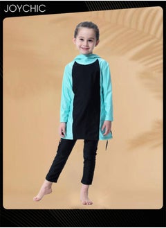 Joychic Girls Muslim Modest Summer Long Sleeve Full Coverage Sun Protection Swimwear Quick-drying and Breathable Beach Wear  - Image 2